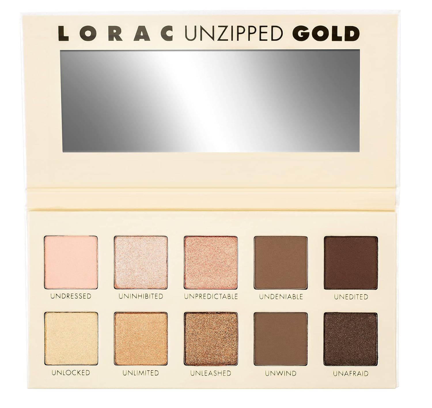 LORAC Unzipped Eyeshadow Palette: Matte and Glitter Shades LORAC Unzipped Eyeshadow Palette, Matte And Glitter Finish