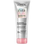 L’Oreal Paris Sulfate Free Glossing Conditioner with Glycolic Acid, Provides Intense Glass Hair Shine, Smoothness & Soft Feel, Suitable for Dull, Dry, and Color-Treated Hair, EverPure, 6.8 Fl Oz