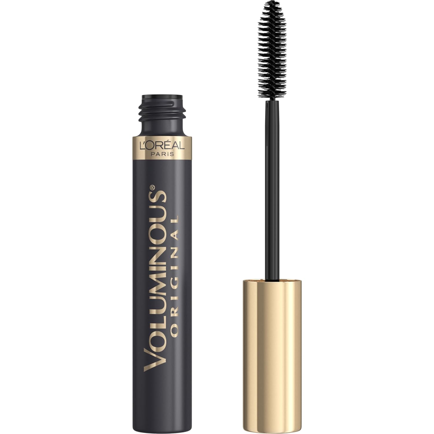 L'Oreal Paris Voluminous Mascara: Lengthening, Washable, Blackest Black. L’Oreal Paris Original Voluminous Mascara, Building Mascara Volume and Length Formula, Washable, Blackest Black, 0.26 Fl Oz., 1 Count