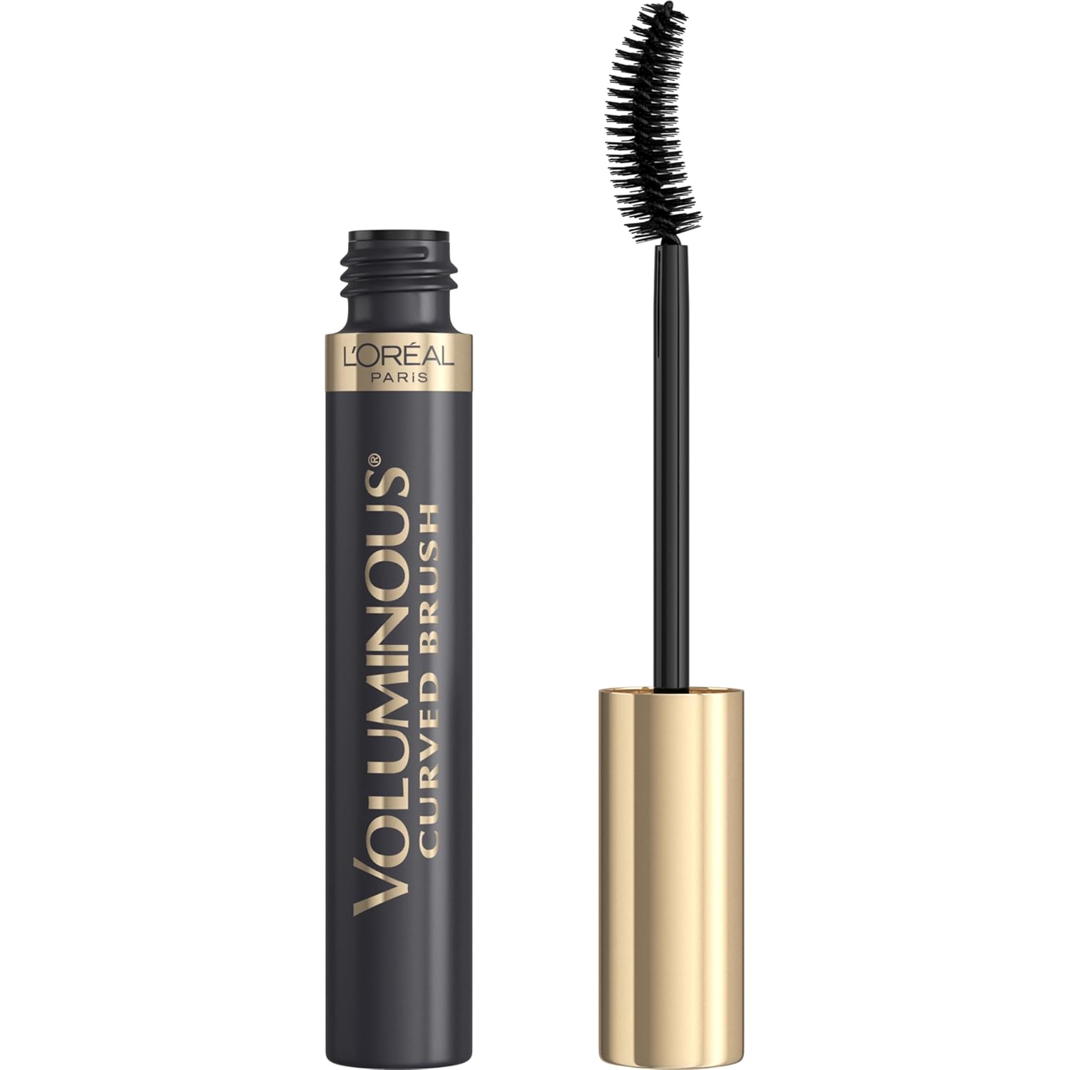 L'Oréal Paris Voluminous Mascara with Curved Brush, Black, 0.28 Oz L'Oreal Paris Makeup Voluminous Original Curved Brush Mascara, Black, 0.28 Fl Oz