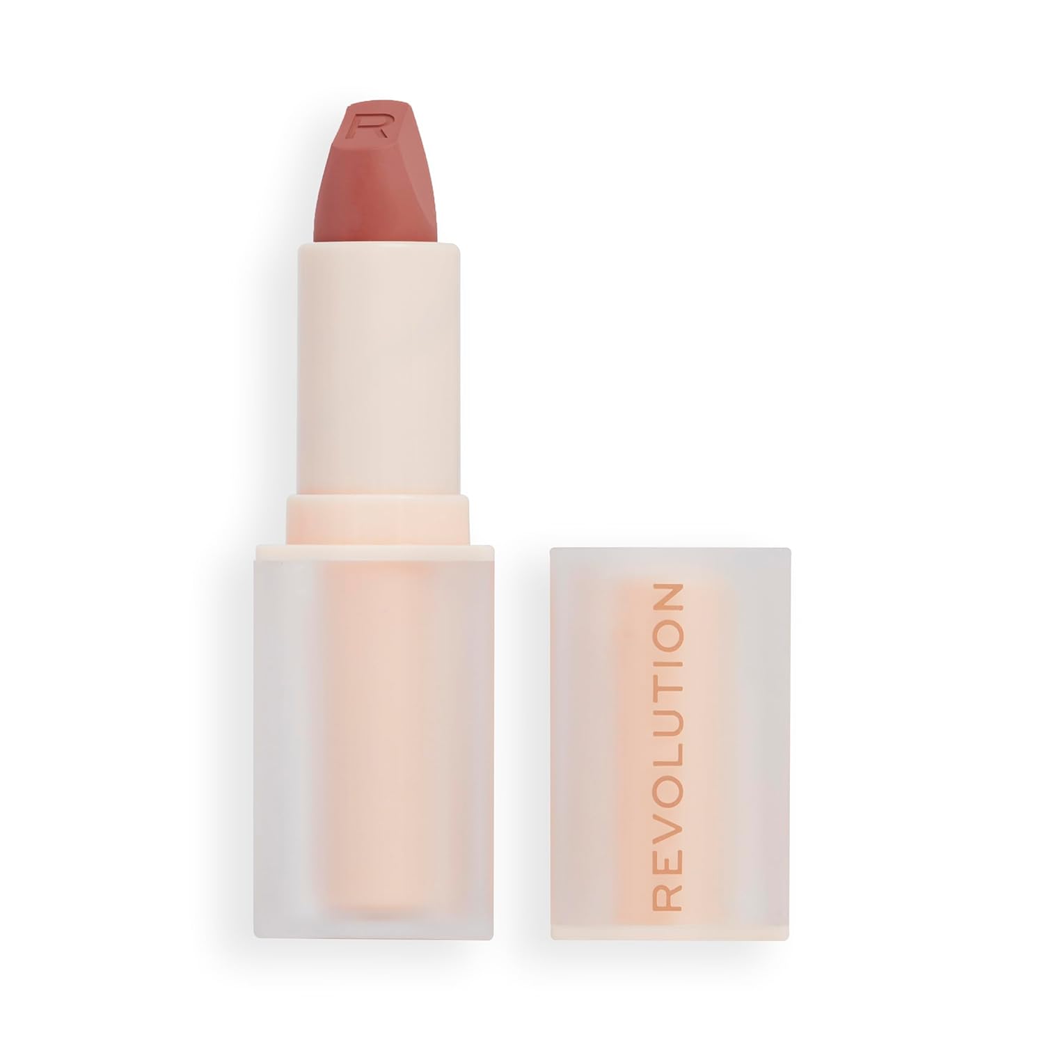 Lip Revolution Allure: Wifey Dusky Pink Satin Lipstick Revolution, Lip Allure Soft Satin Lipstick, Long-Lasting Creamy Satin Finish, Smudge-Proof Hydrating Vitamin E Formula, Wifey Dusky Pink, 0.11 oz