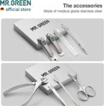 MR.GREEN Stainless Steel Nail Care Set in Gray Case - Image 3