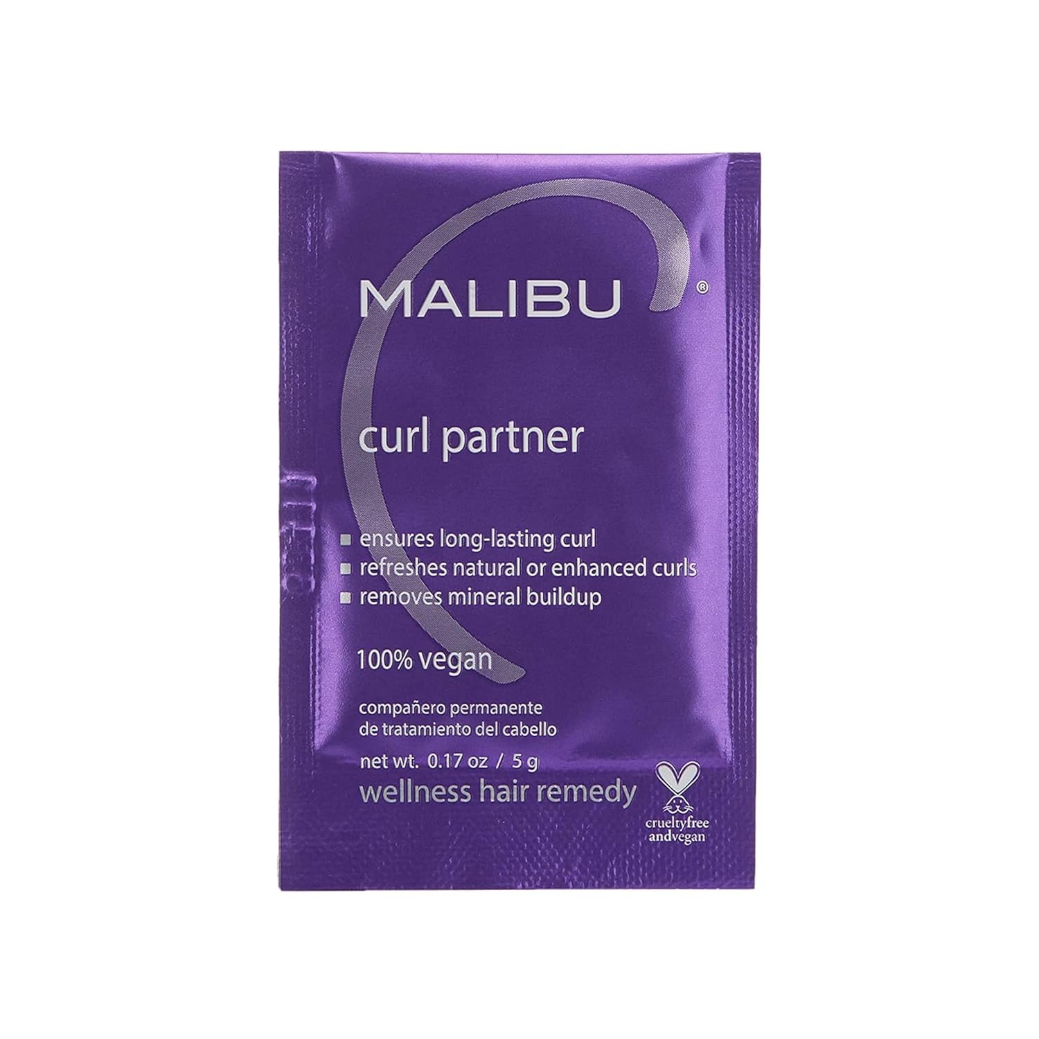 Malibu C Curl Partner: Mineral Buildup Remover for Healthier Curls. Malibu C Curl Partner Wellness Remedy (1 Packet) - Removes Mineral Build up for Healthier + Bouncier Curly Hair - Contains Gentle Antioxidants for Curly Hair Care