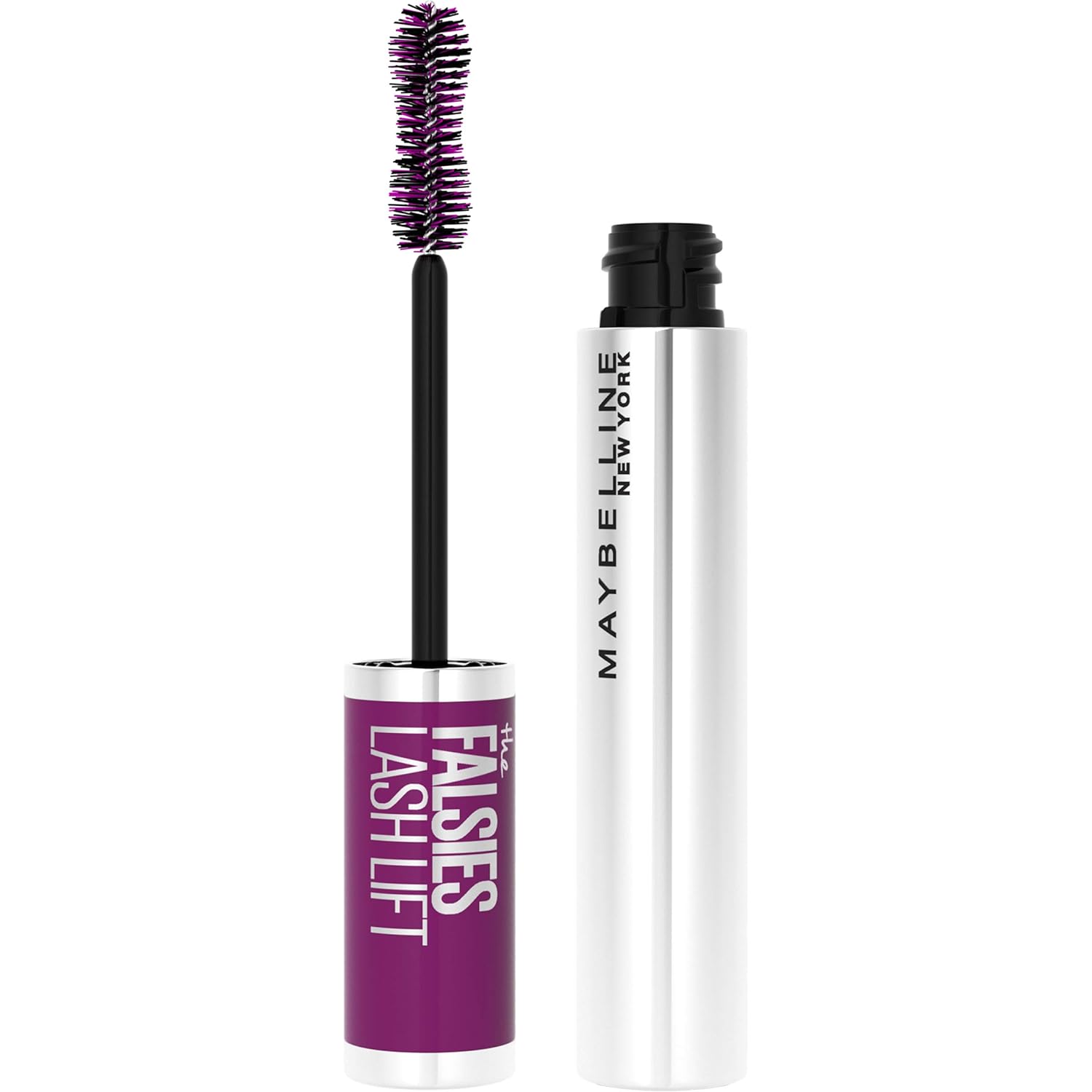 Maybelline Falsies Lash Lift Mascara: Volume, Length, Curl. Maybelline The Falsies Lash Lift Washable Mascara Volumizing, Lengthening, Lifting, Curling, Multiplying, Eye Makeup, Blackest Black, 1 Count