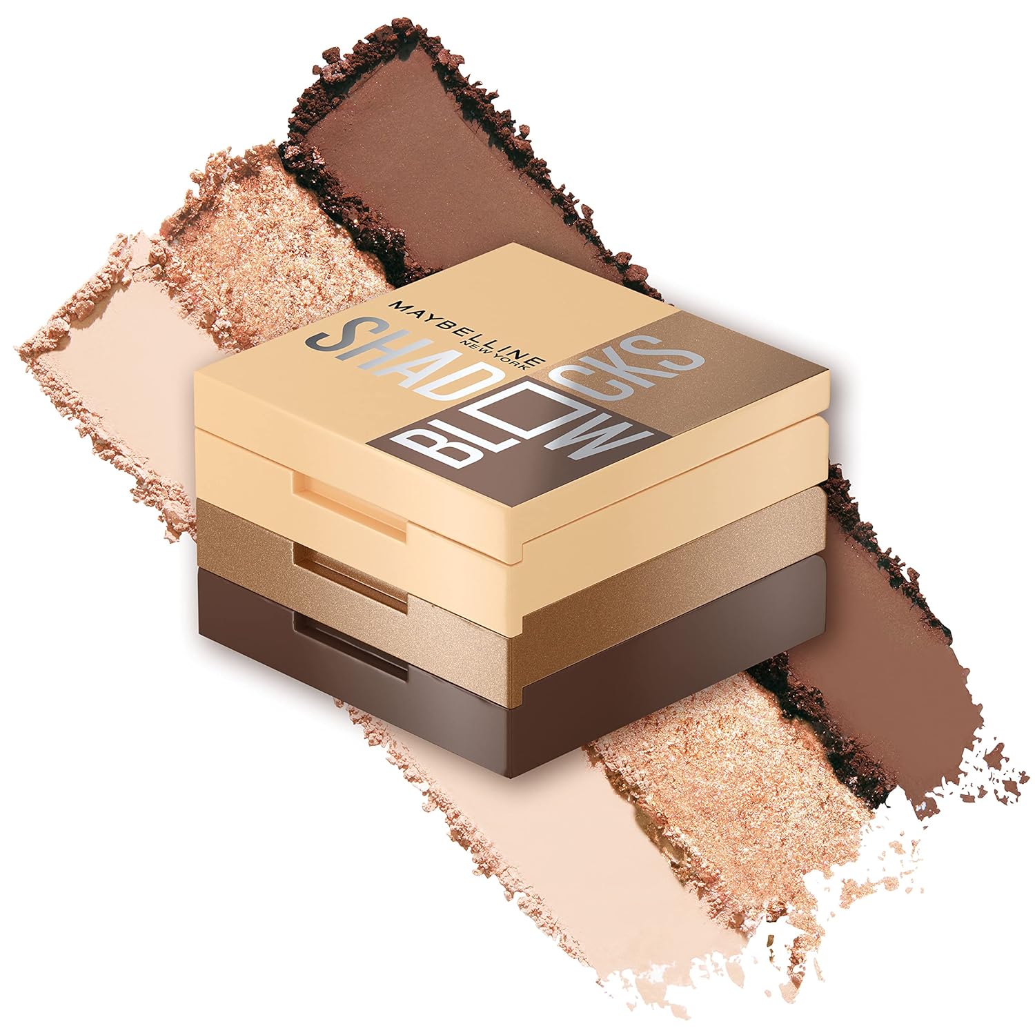Maybelline Shadow Blocks Eyeshadow Trio: North 3rd & Bedford Ave Maybelline New York Shadow Blocks Shadow Blocks Eyeshadow Palette, Stacked Eye Shadow Trio, North 3rd & Bedford Ave, 0.08 oz