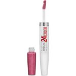 Maybelline Super Stay 24, 2-Step Liquid Lipstick Makeup, Long Lasting Highly Pigmented Color with Moisturizing Balm, Blush On, Pink, 1 Count