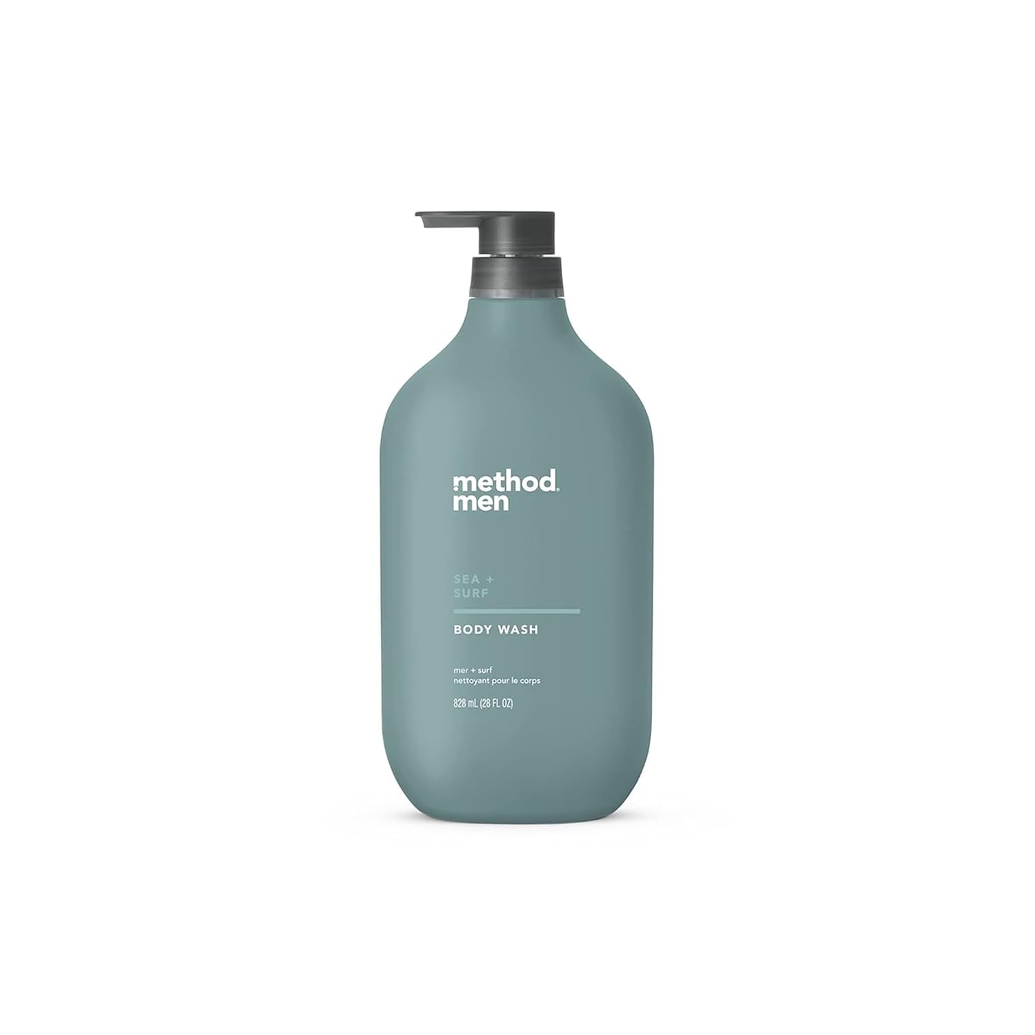 Method Men Sea and Surf Body Wash, 28 oz, Cruelty-Free Method Men Body Wash, Sea and Surf Scent, Paraben and Phthalate Free, Quick-Lathering Cleansers, Cruelty Free, 28 oz