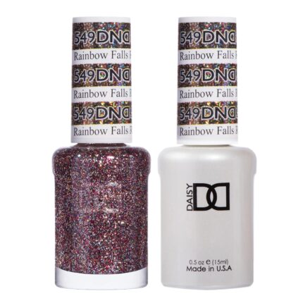 DND Gel Polish Set, Multi Glitter Collection, UV/LED GelPolish and Air Dry Nail Lacquer, Matching Chip-Free Polish Duo, 0.5 Fl Oz Each