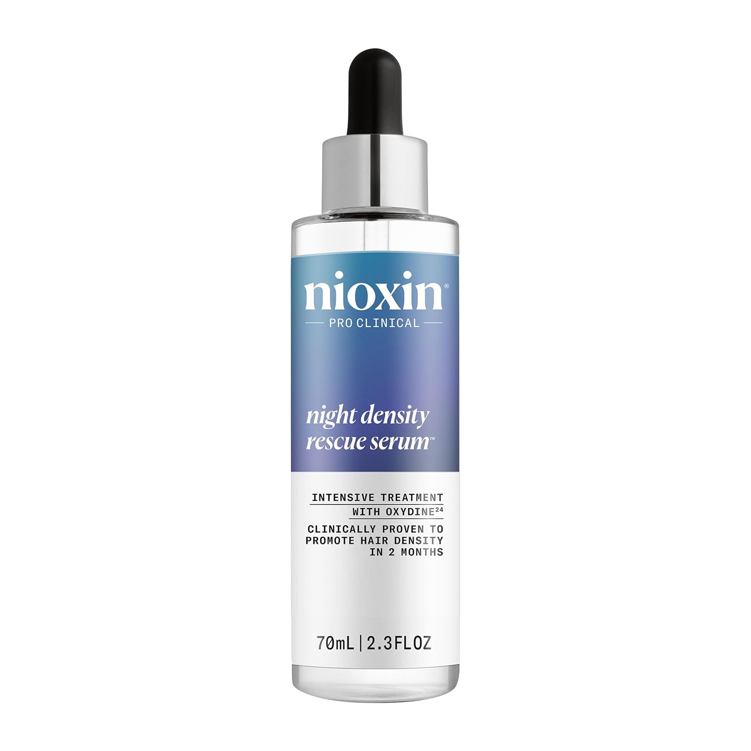 Nioxin Night Density Serum: Overnight Hair Thickening Treatment Nioxin Night Density Rescue Serum | Overnight Hair Thickening Serum | Protects Against Hair Breakage | Intensive Treatment with Oxydine | 2.4 Fl oz.