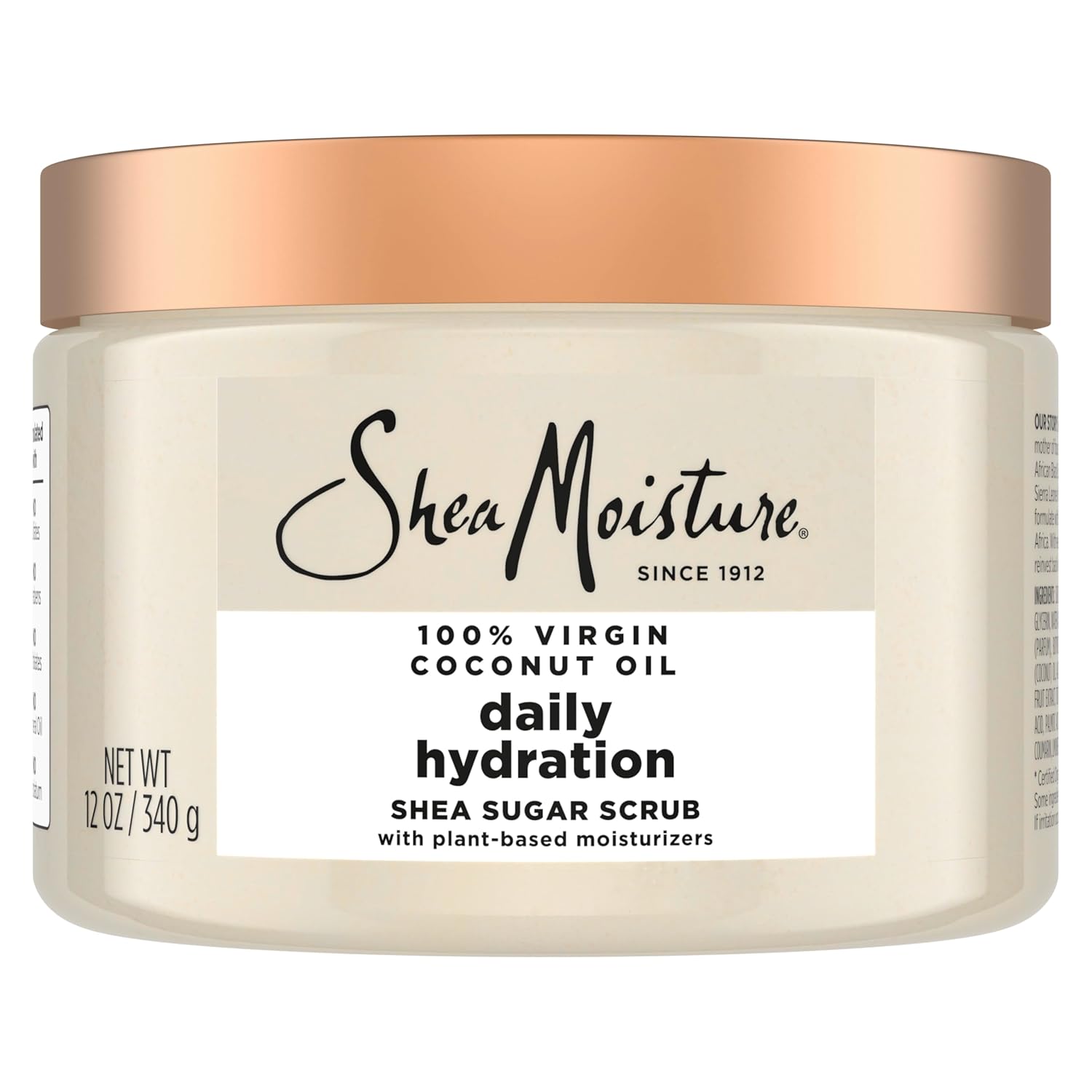 Nourishing Shea Sugar Body Scrub with Coconut Oil, 12 oz SheaMoisture Shea Sugar Body Scrub For Nourish And Replenish Skin Virgin Coconut Oil Daily Hydrating Body Scrub With 24h Shea Moisture Nutrients 12 oz