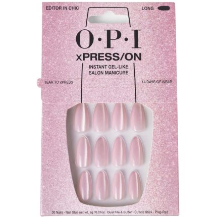 OPI xPRESS/ON Press on Nails | Short Round Classic, Long Almond & Coffin Shape Press-On Professional Nail Art Kit