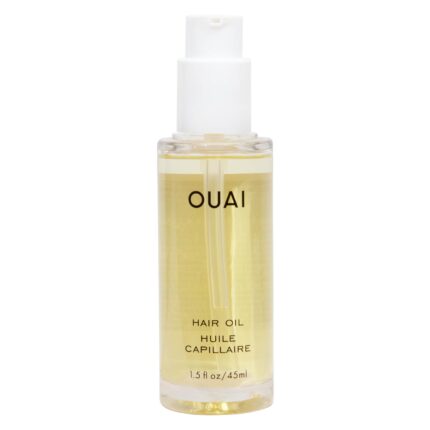 OUAI Hair Oil - Hair Heat Protectant Oil for Frizz Control - Adds Shine and Smooths Split Ends - Color Safe Formula - Paraben, Phthalate and Sulfate Free (1.5 fl oz)