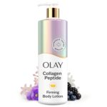 Olay Body Lotion for Women, Firming with Collagen Peptides Serum, Visibly Firmer Skin, 24hr Moisture & Hydration, Fast Absorbing Formula, Vitamin B3 Complex, For All Skin Types, 17 fl oz