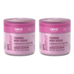 Onyx Professional Foaming Body Scrub With Brush, Berries & Blossoms, 16oz, 2pk