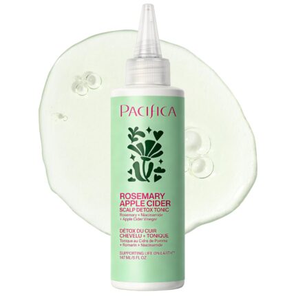 Pacifica Scalp Detox Tonic – Scalp Exfoliator with Glycolic & Salicylic Acid for Clarifying Build Up & Purifying – Infused with Rosemary to Support an Itchy, Dry Head – Vegan & Cruelty-Free – 5 oz