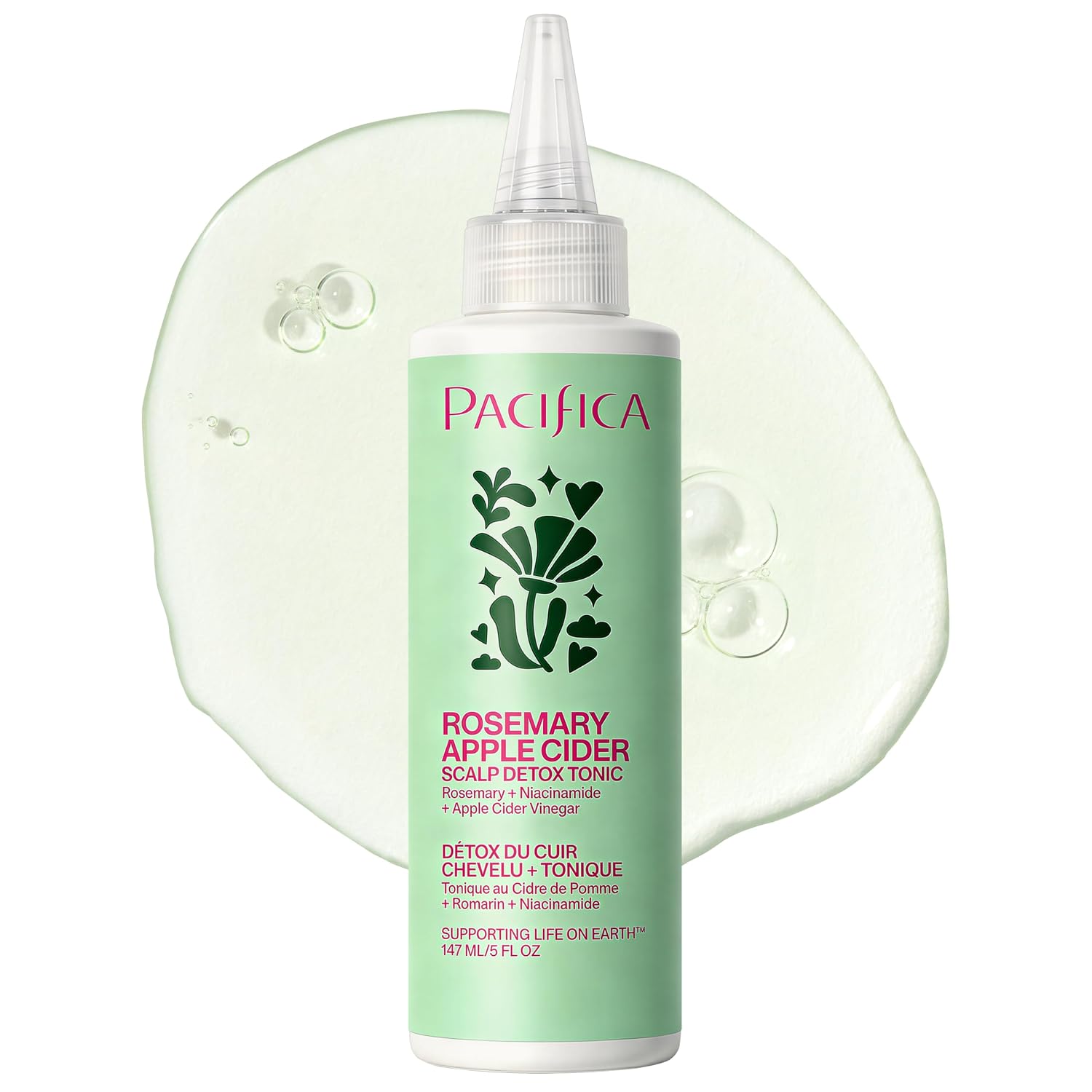 Pacifica Scalp Detox Tonic: Exfoliate, Clarify, and Purify 5 oz Pacifica Scalp Detox Tonic – Scalp Exfoliator with Glycolic & Salicylic Acid for Clarifying Build Up & Purifying – Infused with Rosemary to Support an Itchy, Dry Head – Vegan & Cruelty-Free – 5 oz