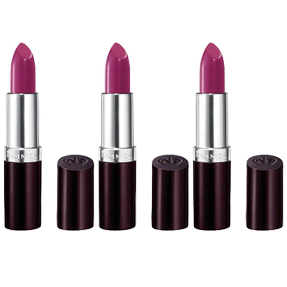 RIMMEL LONDON Amethyst Shimmer Lipstick - 3 Pack (3 Pack) RIMMEL LONDON Lasting Finish Intense Wear Lipstick - Amethyst Shimmer