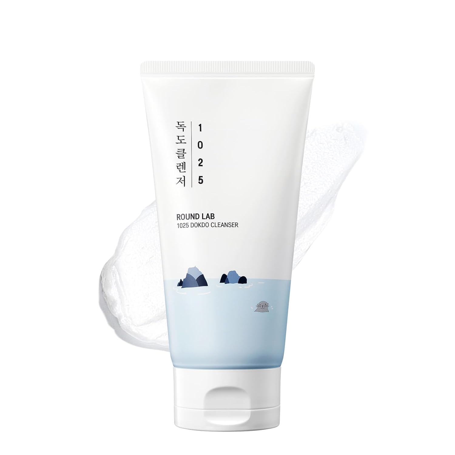 ROUND LAB 1025 Dokdo Cleanser: Gentle Low pH Face Wash. ROUND LAB 1025 Dokdo Cleanser 5.07 Fl Oz, Low pH Facial Cleanser for Sensitive Skin, Rich Soft Bubbles for Deep Cleansing and Makeup Removal, Hydrating Face Wash with Deep Sea Water, Korean Skin Care