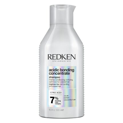 Redken Acidic Bonding Concentrate Shampoo - For Damaged Hair Repair, Strengthens and Repairs Weak and Brittle Hair, Sulfate-Free, Color Safe, With Citric Acid