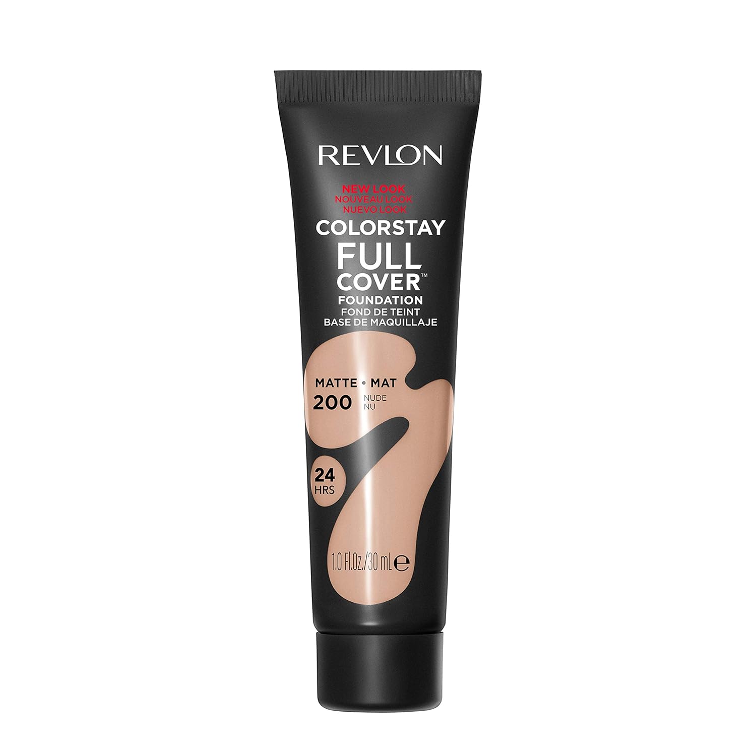 Revlon ColorStay Matte Foundation, Heat-Resistant, 200 Nude, 1 oz Revlon ColorStay Full Cover Longwear Matte Foundation, Heat & Sweat Resistant Lightweight Face Makeup, 200 Nude, 1.0 fl oz