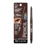 Revlon ColorStay Pencil Waterproof Eyeliner, Smudge-Proof, Eye Makeup with Built-In Sharpener, Long-Lasting, Matte Finish, 202 Black Brown, 0.01 oz