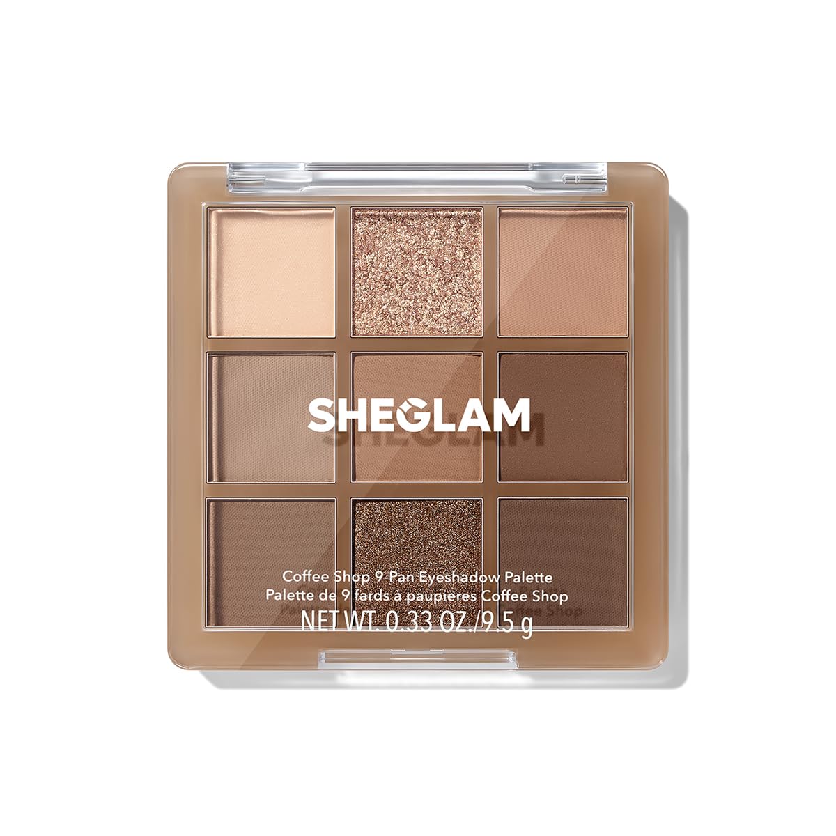 SHEGLAM 9-Color Ultra-Pigmented Vegan Eyeshadow Palette SHEGLAM Eyeshadow Palette 9-Color Ultra-pigmented Shimmer & Matte Shades, Vegan & Cruelty-free-Coffee Shop