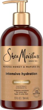 SheaMoisture Intensive Hydration Conditioner Manuka Honey and Mafura Oil for Dry, Damaged Hair Deep Moisturizing Conditioner 13 oz