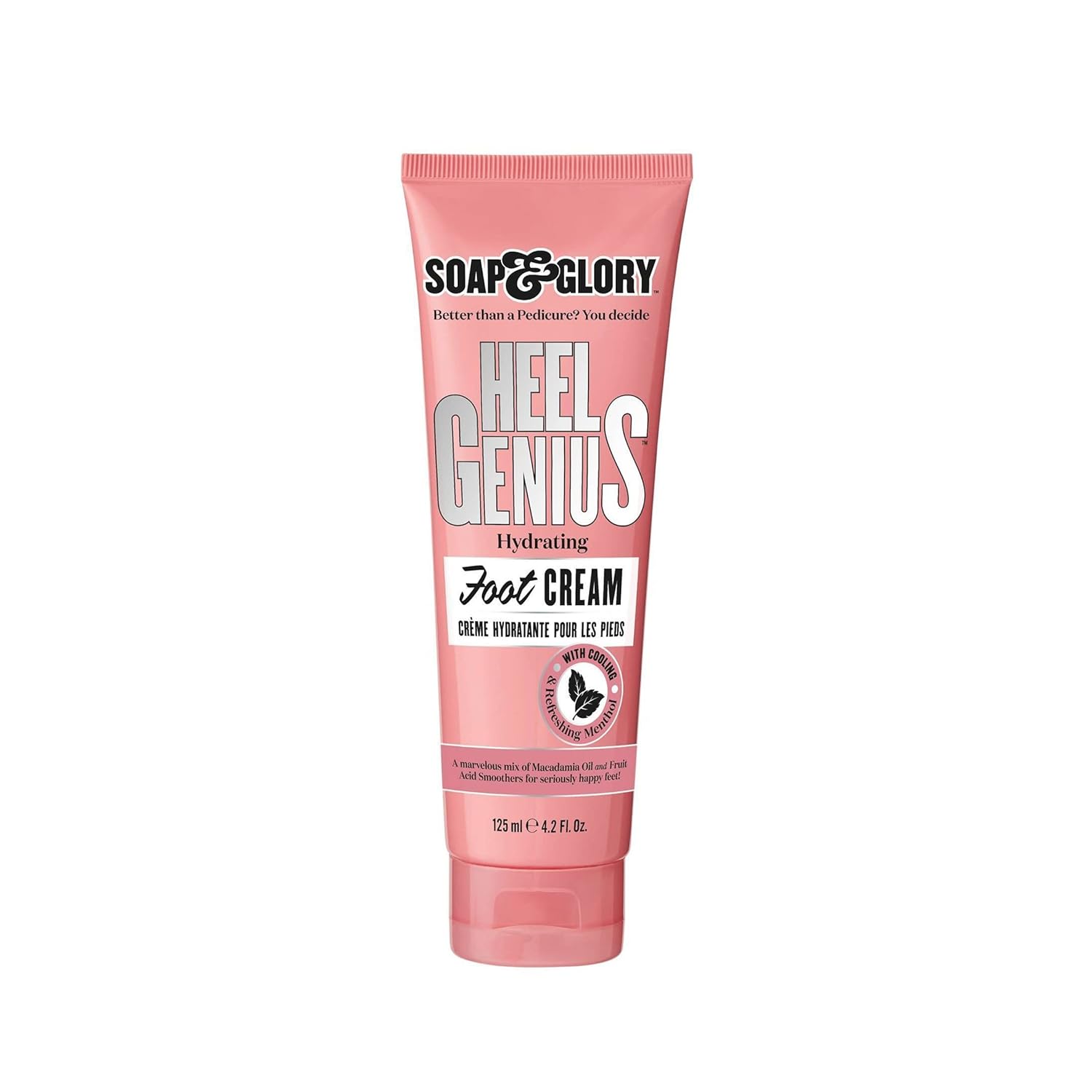 Soap & Glory: Moisturizing Foot Cream for Cracked Heels Soap & Glory Moisturizing Foot Cream for Dry, Cracked Feet & Heels - AHA Foot Exfoliator for Dry, Rough Heels - Hydrating Heel Cream for Overnight Repair (4.2 oz)