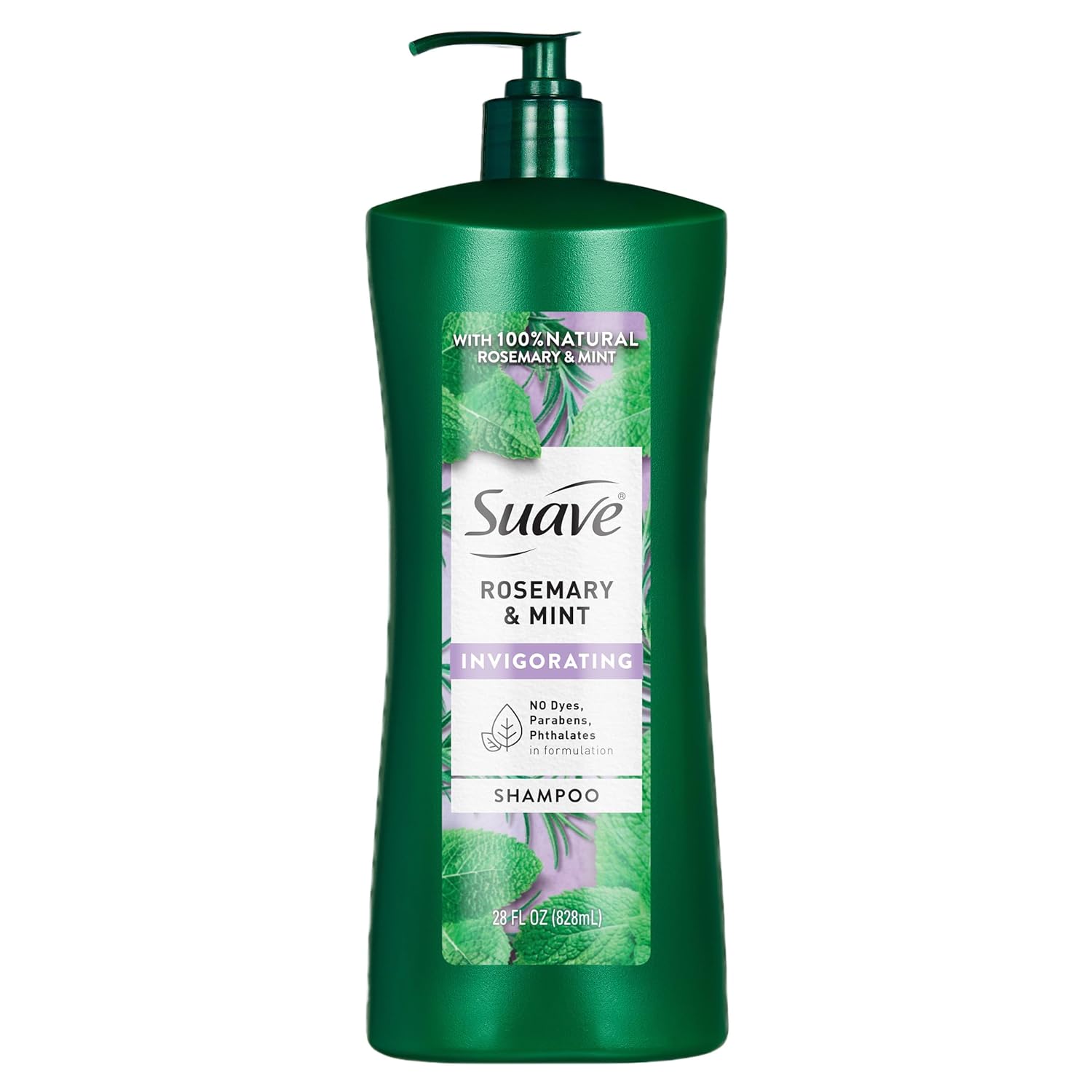 Suave Invigorating Shampoo: Rosemary & Mint for Healthier Hair Suave Invigorating Shampoo with Rosemary & Mint, Refreshing & Replenishing Care for Healthy-Looking Hair, No Parabens, Phthalates, or Dyes, 28 FL OZ Bottle