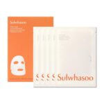Sulwhasoo First Care Activating Sheet Face Masks | Korean Hydrating Face Mask | Hydrating Barrier Care with Ginseng & Vitamin C | Plumps, Illuminates & Smooths Dry | Available in 2 or 5 Pack
