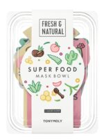 TONYMOLY Super Food Mask Bowl – Korean Skincare Sheet Face Mask Set for Hydrating, Replenishing & Revitalizing Tired Skin – Nourishing Facial Treatment with Superfood Ingredients, 0.74 oz