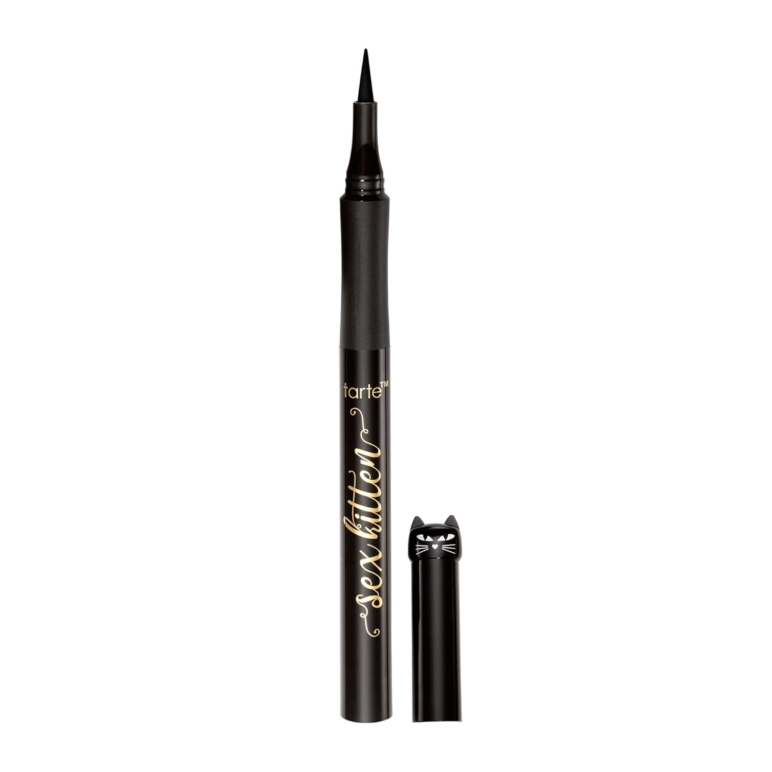 Tarte Sex Kitten Liquid Liner: Bold, Waterproof, Vegan Formula tarte sex kitten liquid liner – Liquid Eyeliner Pen with Castor Oil for Bold, Nourished Lashes, Waterproof, All-Day Wear, Easy to Apply, Vegan & Cruelty-Free, full size, black
