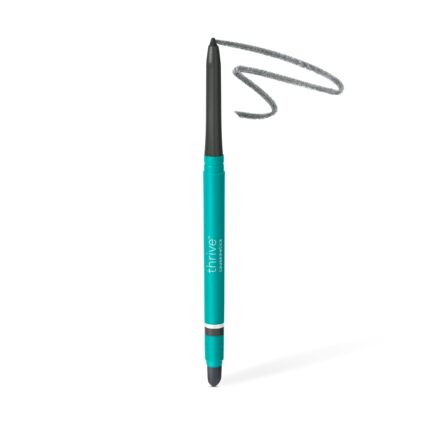 Thrive Causemetics Infinity Waterproof Eyeliner Pencil, Built In Sharpener & Smudge Tip, Long Lasting, Smudge Proof, Hyaluronic Acid & Shea Butter, Vegan & Cruelty Free, Hoda (Slate Grey Matte)