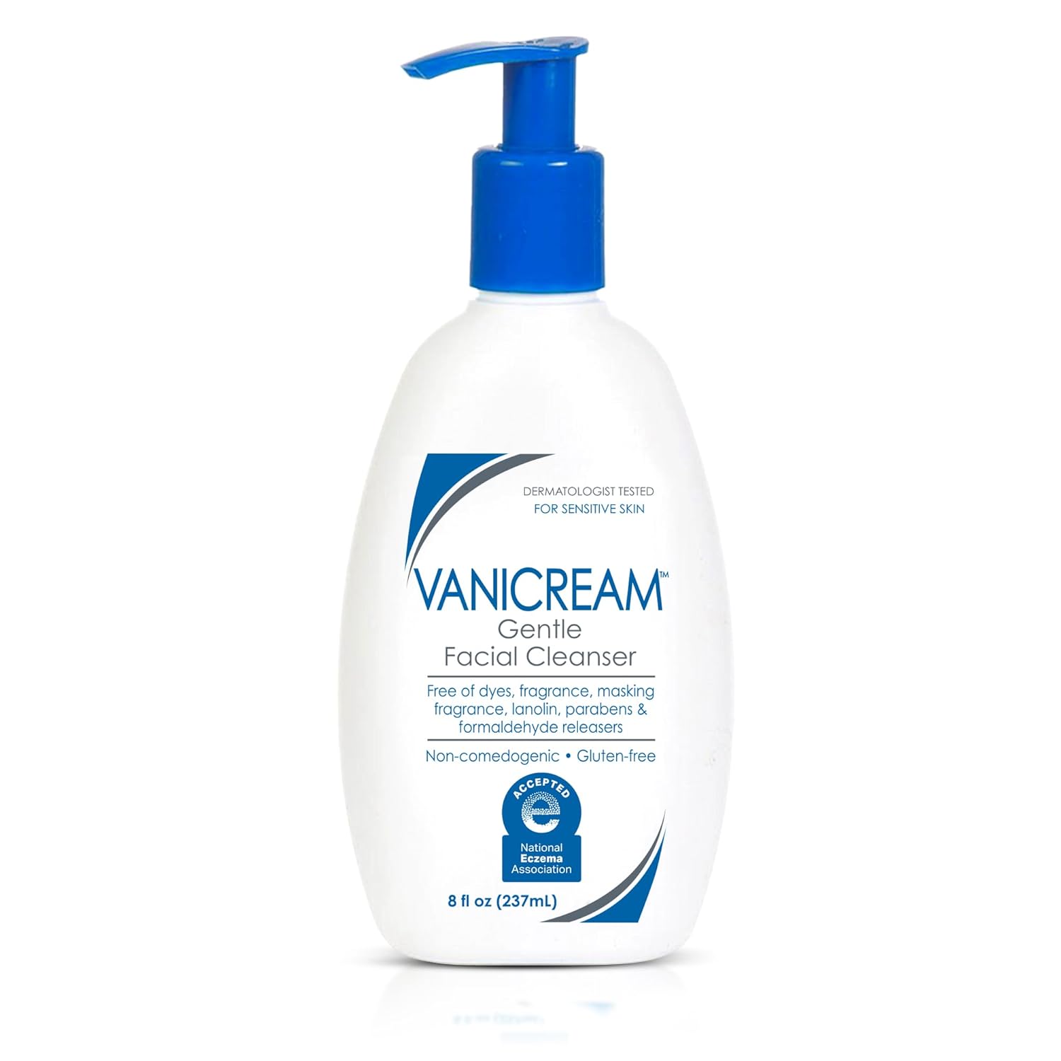 Vanicream Gentle Facial Cleanser for Sensitive Skin, 8 oz Vanicream Gentle Facial Cleanser with Pump Dispenser - 8 fl oz - Formulated Without Common Irritants for Those with Sensitive Skin
