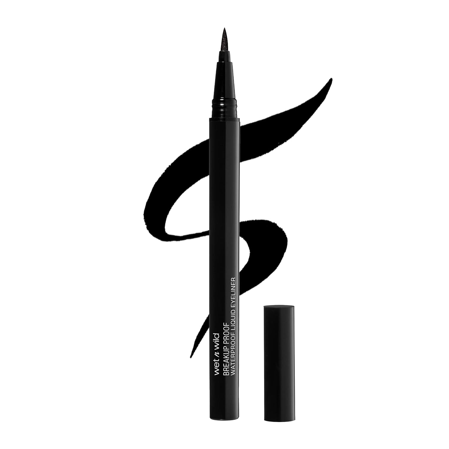 Wet n Wild Mega Last Eyeliner: Waterproof, Long-Lasting, Vegan. wet n wild Mega Last Breakup Proof Liquid Eyeliner - Ultra-Fine Brush, Waterproof, 16-Hour Long-Lasting Wear- Cruelty-Free & Vegan - Black