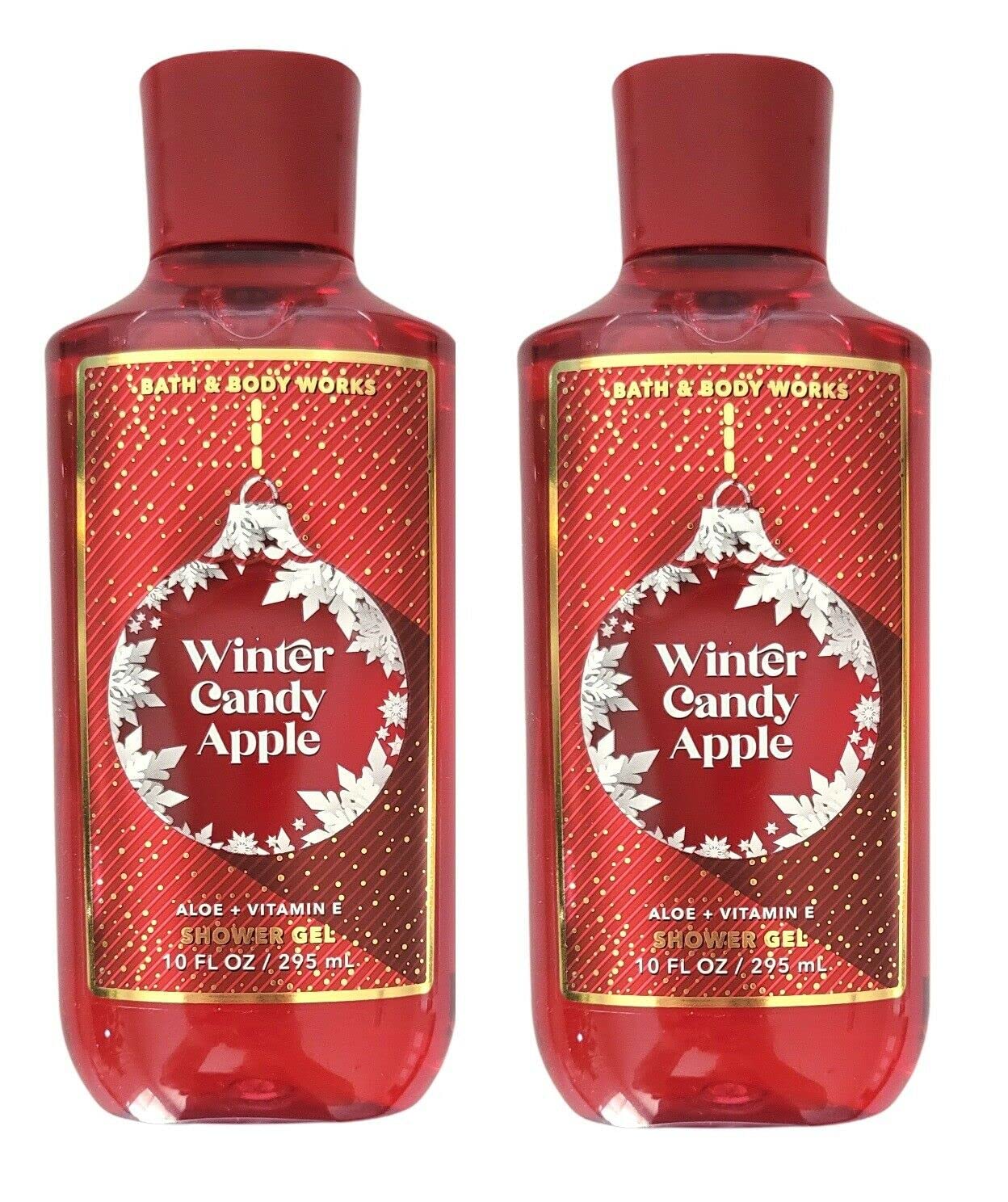 Winter Candy Apple Shower Gel Gift Set, 2 Pack 10 Bath and Body Works Winter Candy Apple Shower Gel Gift Sets 10 Oz 2 Pack (Winter Candy Apple)