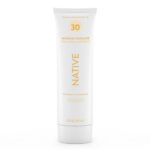 Native Sunscreen SPF 30, Zinc Oxide Dermatologist Tested Suitable for Sensitive Skin & Hawaii Compliant, 5 Ounces | Pineapple & Coconut Scent Sun Protection Lotion, Lightweight & Smooth