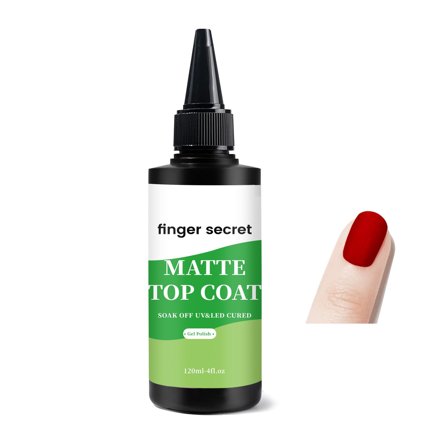 120ml Matte Top Coat for Gel Nails: DIY Nail Supplies 120ml/4floz Matte Top Coat for Gel Nail Polish,Fashion Matte Nail Polish,Nail Supplies for DIY in Salon or Home Use.