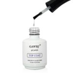 Gel Top Coat No Wipe 15ml - Ultra Glossy Top Coat Gel Nail Polish, Soak Off UV LED Curing, Long Lasting Shine for DIY Nail Art