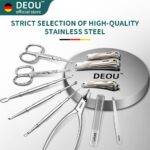 DEOU 11-in-1 Stainless Steel Nail Clippers & Manicure Set - Image 2