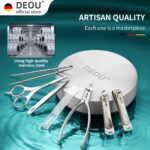 8-in-1 Premium Manicure Set with Luxury Leather Case - Image 3