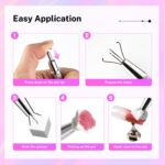 JODSONE 100PCS Nail Sponges with Grabbing Pen for Art - Image 4