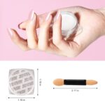 Chrome Nail Powder Kit: White & Red Pearl Effects - Image 4