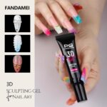 FANDAMEI 3D Nail Gel Kit with Pearls and Gems - Image 2