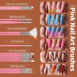 FANDAMEI Nail Art Kit with Brushes, Glitter, and Décor Tools - Image 3