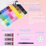 50,000+ Multicolor Resin Rhinestones with Glue for Art - Image 2