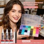 36000 Pcs Multicolor Resin Rhinestones & B7000 Glue Kit - Image 2