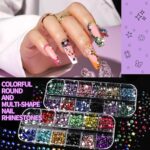 FANDAMEI 8-Box Nail Art Kit with Charms and Gems - Image 5
