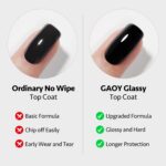 GAOY 16ml Top and Base Coat Gel Set for UV Nails - Image 3