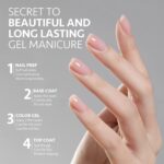GAOY 16ml Top and Base Coat Gel Set for UV Nails - Image 4